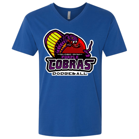 T-Shirts Royal / X-Small Purple Cobras Men's Premium V-Neck