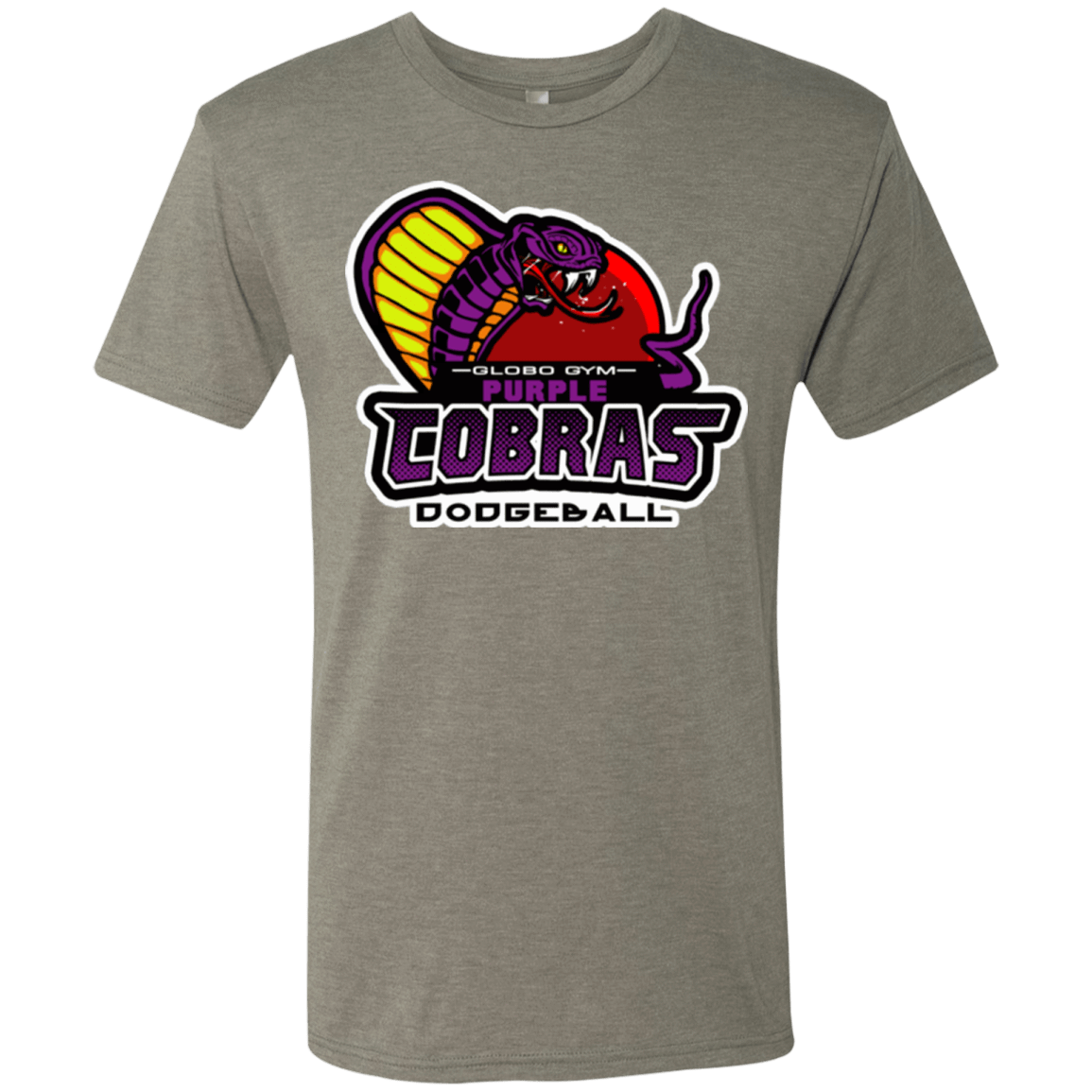 T-Shirts Venetian Grey / Small Purple Cobras Men's Triblend T-Shirt