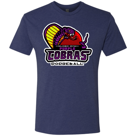 T-Shirts Vintage Navy / Small Purple Cobras Men's Triblend T-Shirt