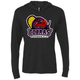 T-Shirts Vintage Black / X-Small Purple Cobras Triblend Long Sleeve Hoodie Tee
