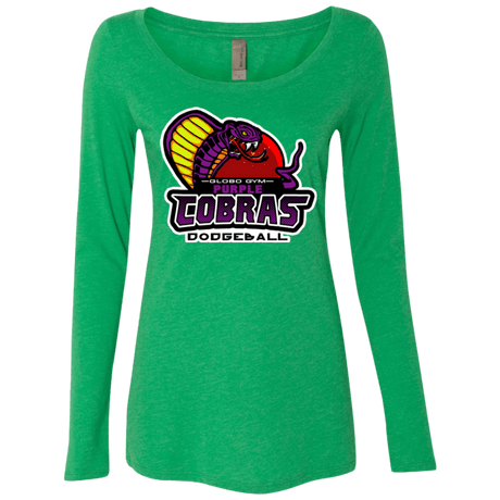 T-Shirts Envy / Small Purple Cobras Women's Triblend Long Sleeve Shirt