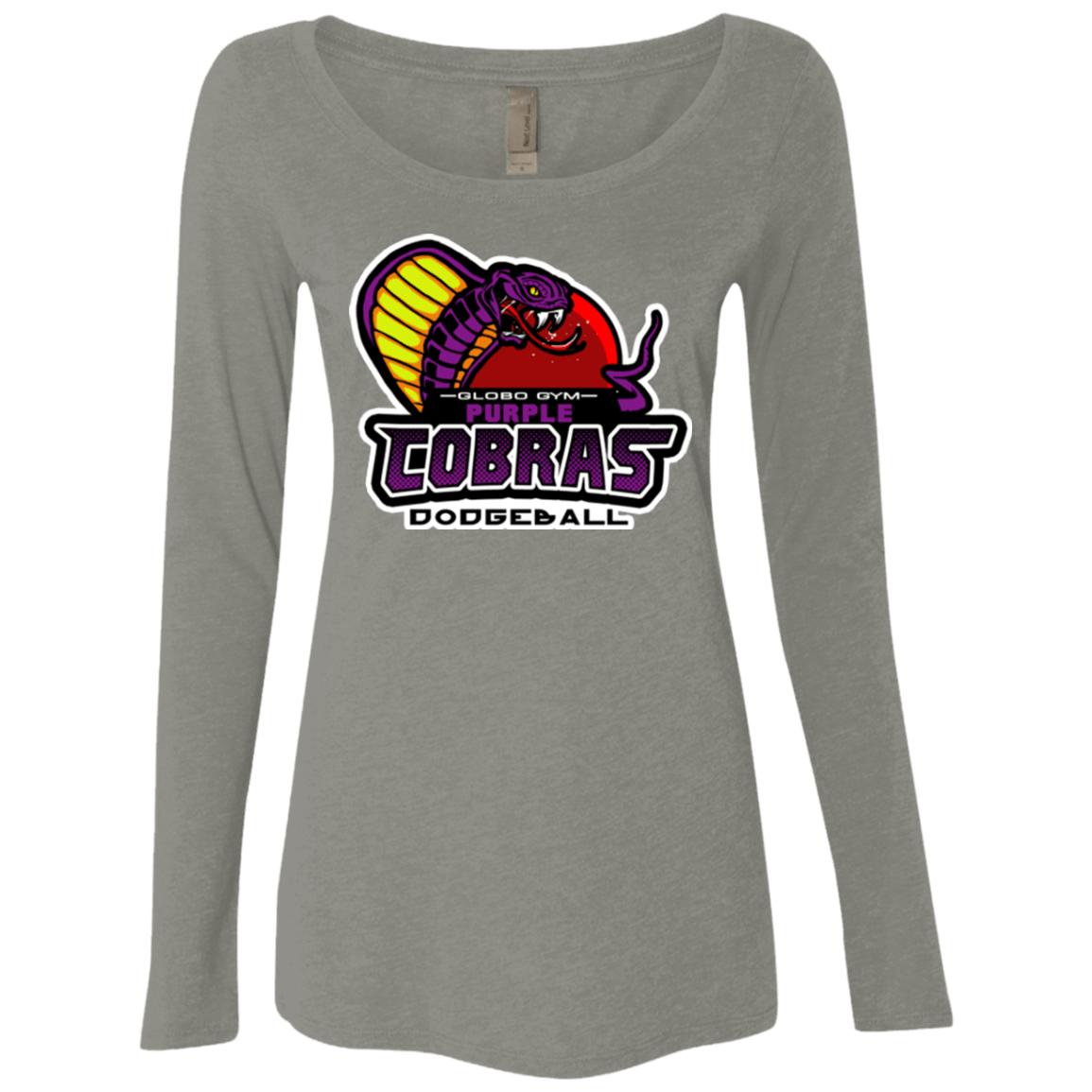 T-Shirts Venetian Grey / Small Purple Cobras Women's Triblend Long Sleeve Shirt