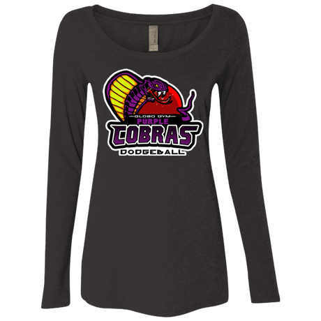 T-Shirts Vintage Black / Small Purple Cobras Women's Triblend Long Sleeve Shirt