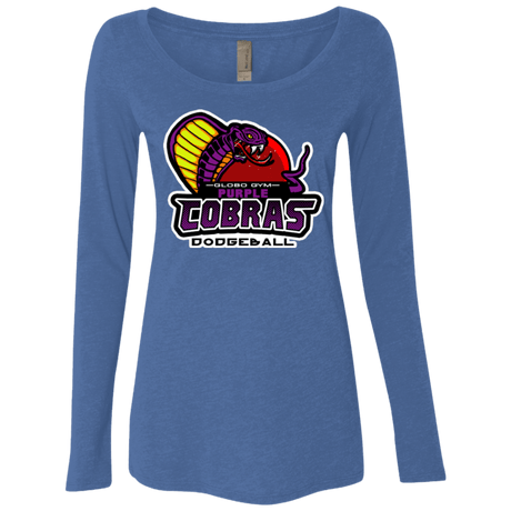 T-Shirts Vintage Royal / Small Purple Cobras Women's Triblend Long Sleeve Shirt