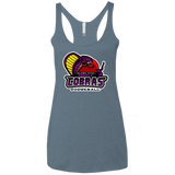 T-Shirts Indigo / X-Small Purple Cobras Women's Triblend Racerback Tank