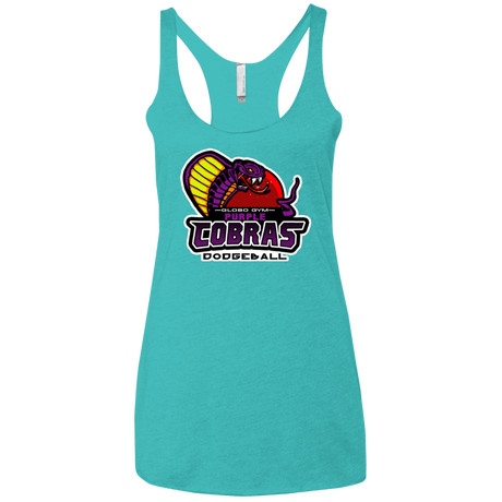 T-Shirts Tahiti Blue / X-Small Purple Cobras Women's Triblend Racerback Tank