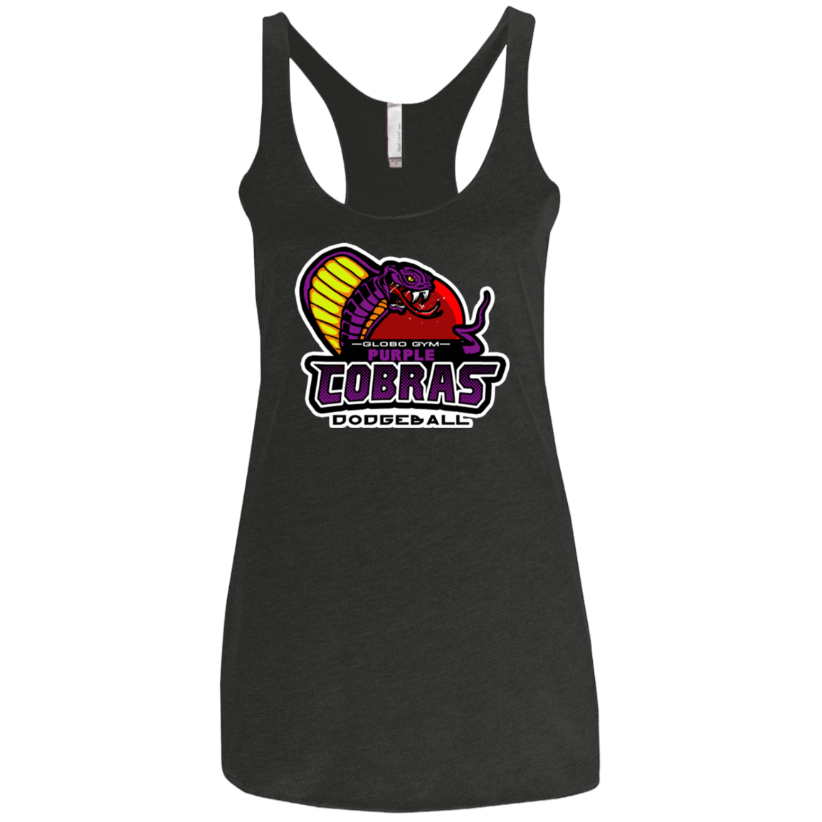 T-Shirts Vintage Black / X-Small Purple Cobras Women's Triblend Racerback Tank