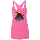 T-Shirts Vintage Pink / X-Small Purple Cobras Women's Triblend Racerback Tank