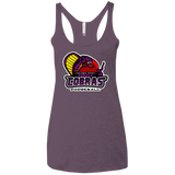 T-Shirts Vintage Purple / X-Small Purple Cobras Women's Triblend Racerback Tank