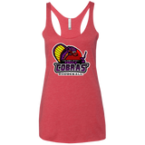 T-Shirts Vintage Red / X-Small Purple Cobras Women's Triblend Racerback Tank