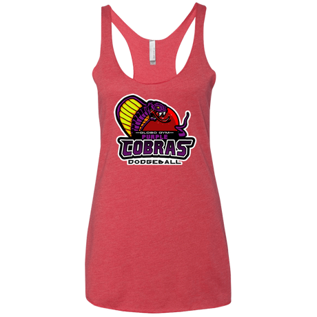T-Shirts Vintage Red / X-Small Purple Cobras Women's Triblend Racerback Tank