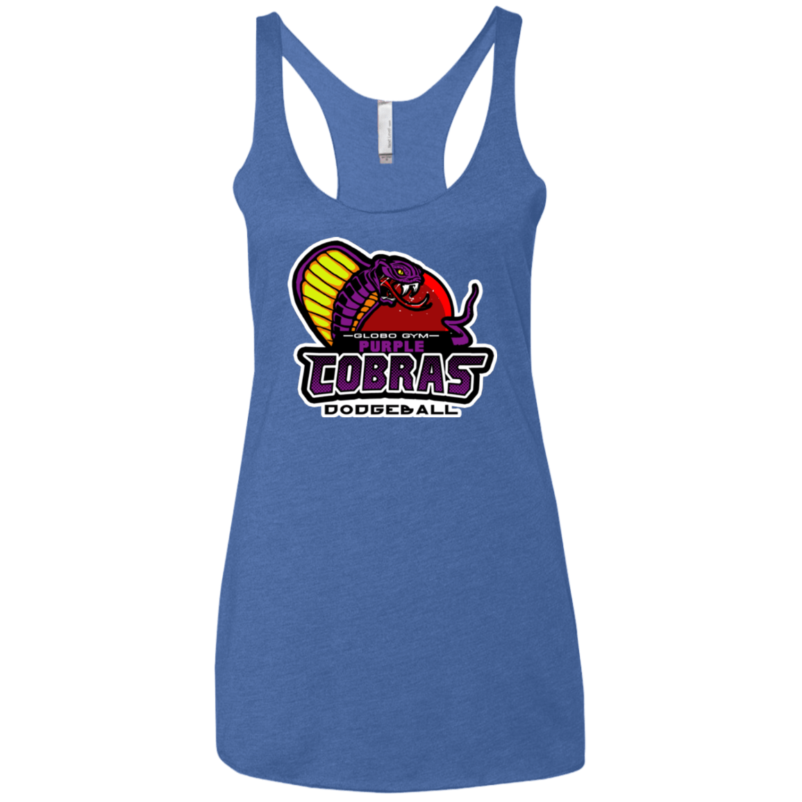 T-Shirts Vintage Royal / X-Small Purple Cobras Women's Triblend Racerback Tank