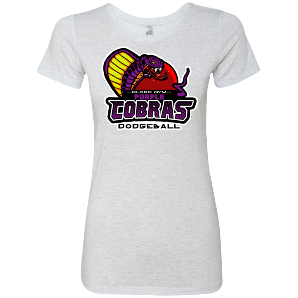 T-Shirts Heather White / Small Purple Cobras Women's Triblend T-Shirt