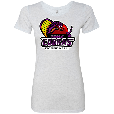 T-Shirts Heather White / Small Purple Cobras Women's Triblend T-Shirt