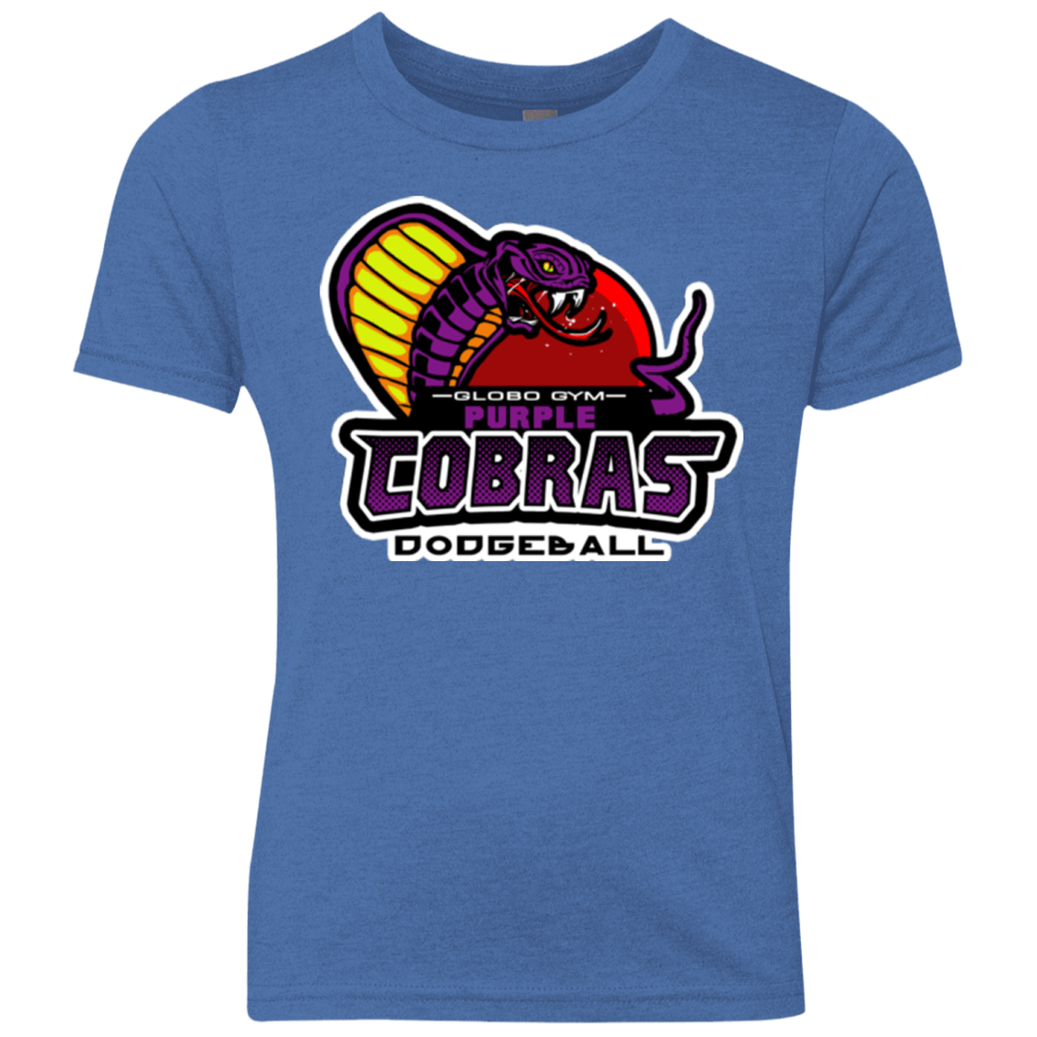 T-Shirts Vintage Royal / YXS Purple Cobras Youth Triblend T-Shirt
