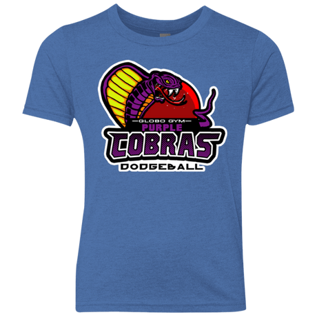 T-Shirts Vintage Royal / YXS Purple Cobras Youth Triblend T-Shirt