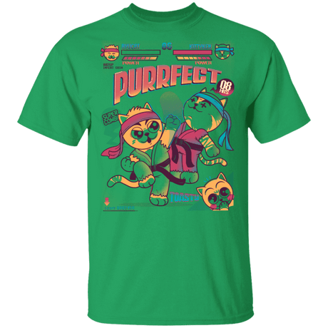 T-Shirts Irish Green / S Purrfect T-Shirt