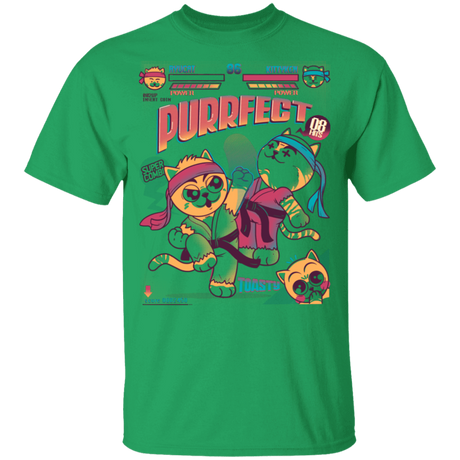 T-Shirts Irish Green / YXS Purrfect Youth T-Shirt