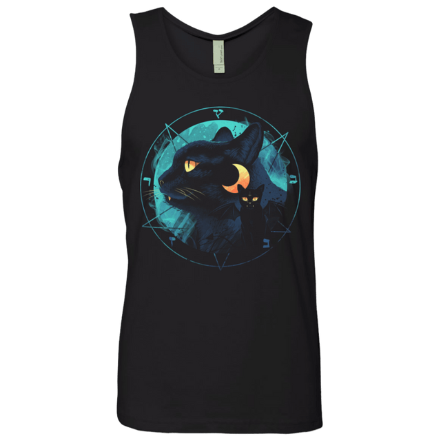 T-Shirts Black / S Puss the Evil Cat Men's Premium Tank Top