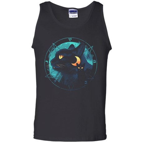 T-Shirts Black / S Puss the Evil Cat Men's Tank Top