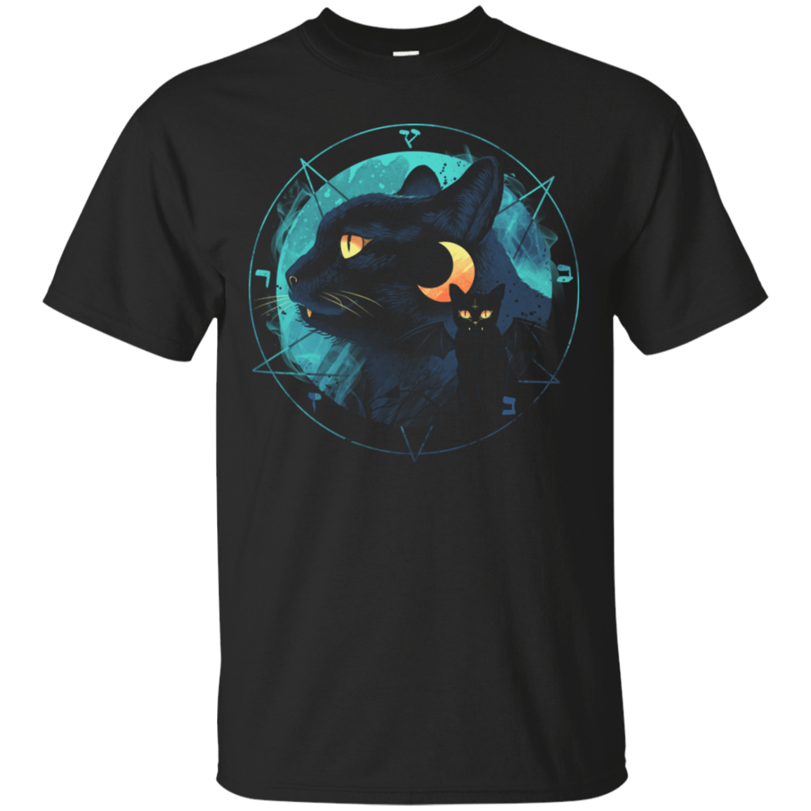 T-Shirts Black / S Puss the Evil Cat T-Shirt