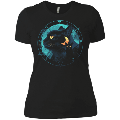 T-Shirts Black / X-Small Puss the Evil Cat Women's Premium T-Shirt