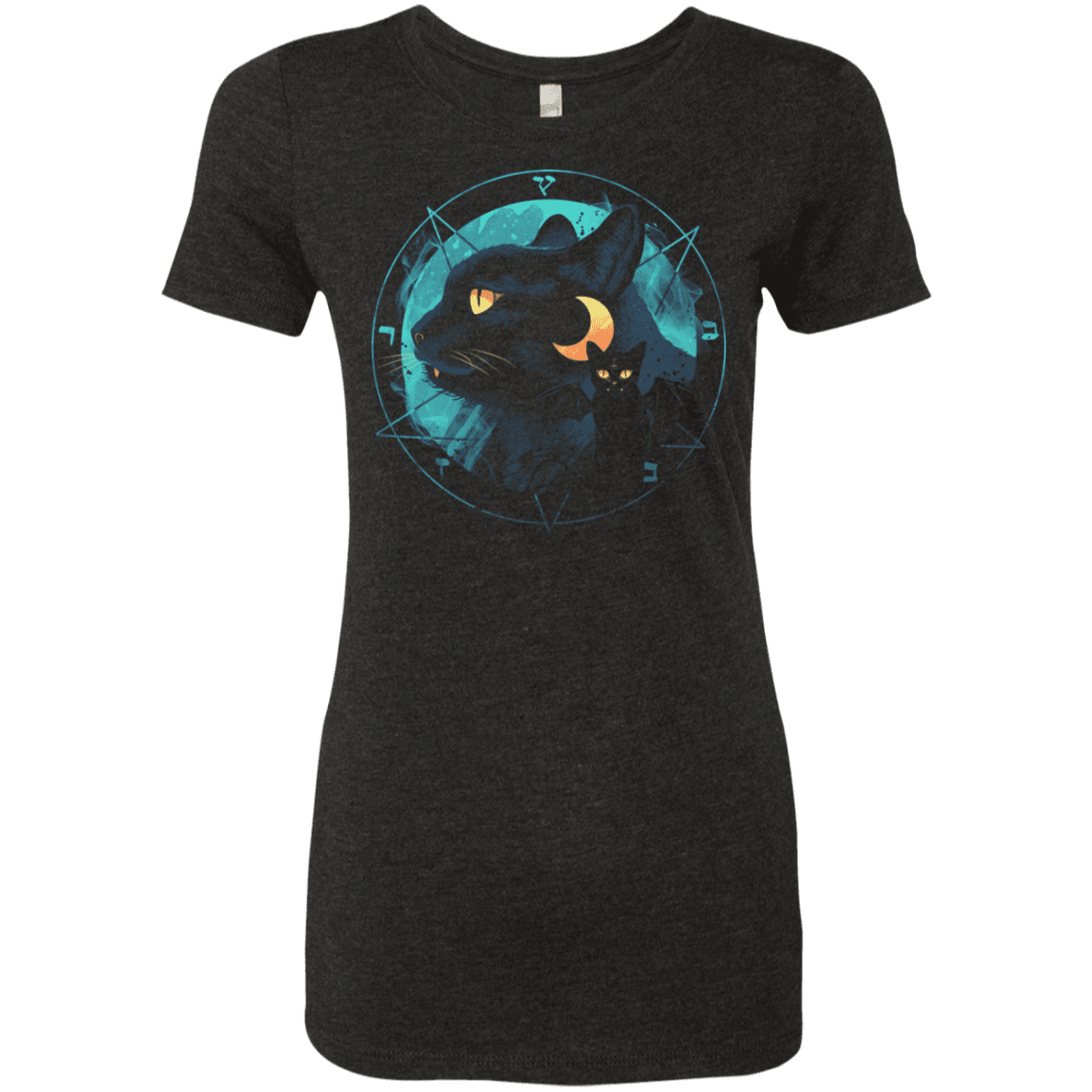 T-Shirts Vintage Black / S Puss the Evil Cat Women's Triblend T-Shirt