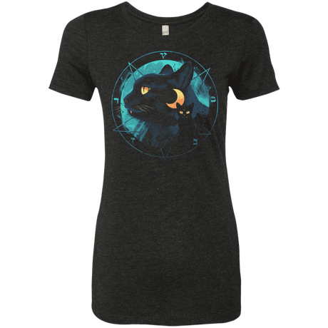 T-Shirts Vintage Black / S Puss the Evil Cat Women's Triblend T-Shirt