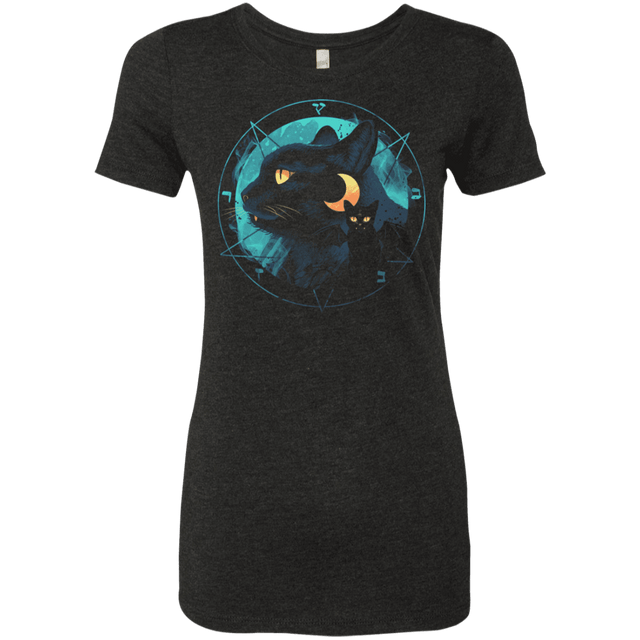 T-Shirts Vintage Black / S Puss the Evil Cat Women's Triblend T-Shirt