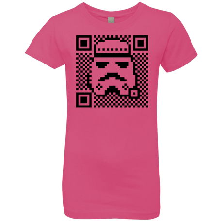 T-Shirts Hot Pink / YXS QR trooper Girls Premium T-Shirt