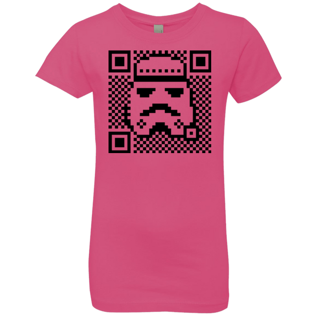 T-Shirts Hot Pink / YXS QR trooper Girls Premium T-Shirt