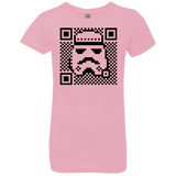 T-Shirts Light Pink / YXS QR trooper Girls Premium T-Shirt