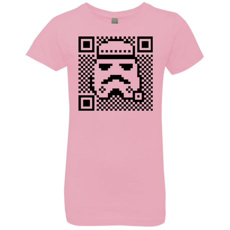 T-Shirts Light Pink / YXS QR trooper Girls Premium T-Shirt