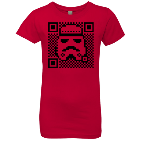 T-Shirts Red / YXS QR trooper Girls Premium T-Shirt