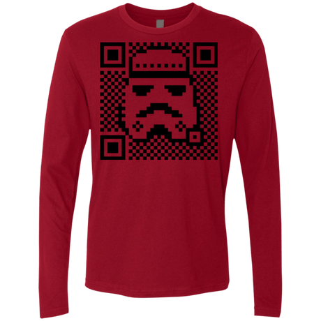 T-Shirts Cardinal / Small QR trooper Men's Premium Long Sleeve