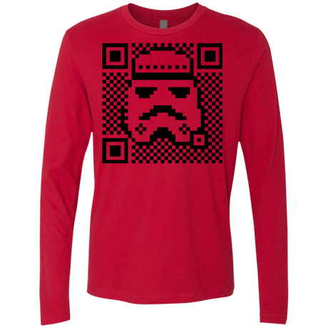 T-Shirts Red / Small QR trooper Men's Premium Long Sleeve