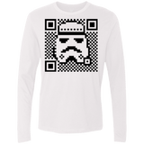 T-Shirts White / Small QR trooper Men's Premium Long Sleeve