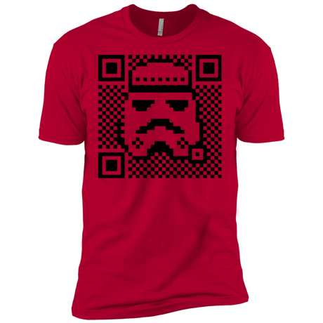 T-Shirts Red / X-Small QR trooper Men's Premium T-Shirt