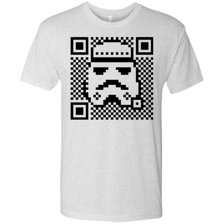 T-Shirts Heather White / Small QR trooper Men's Triblend T-Shirt