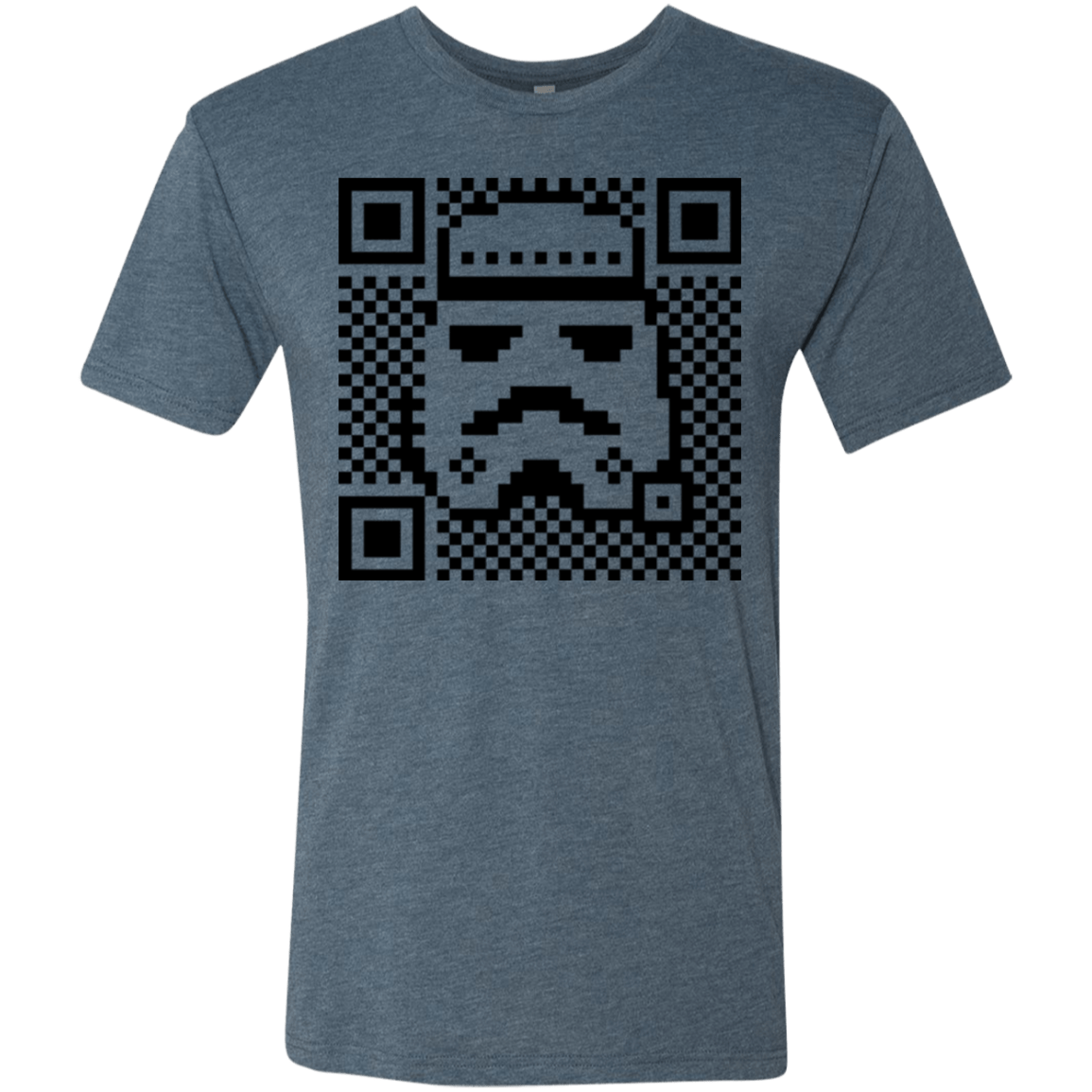 T-Shirts Indigo / Small QR trooper Men's Triblend T-Shirt