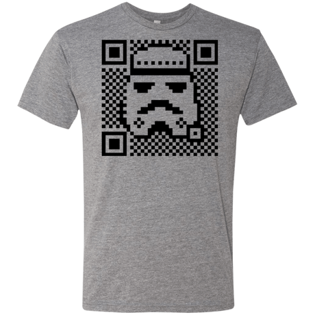 T-Shirts Premium Heather / Small QR trooper Men's Triblend T-Shirt