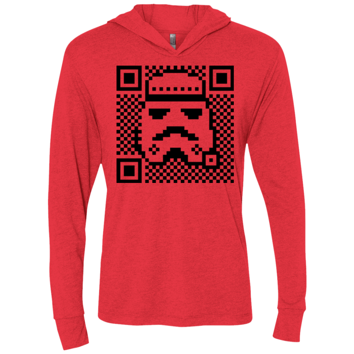 T-Shirts Vintage Red / X-Small QR trooper Triblend Long Sleeve Hoodie Tee