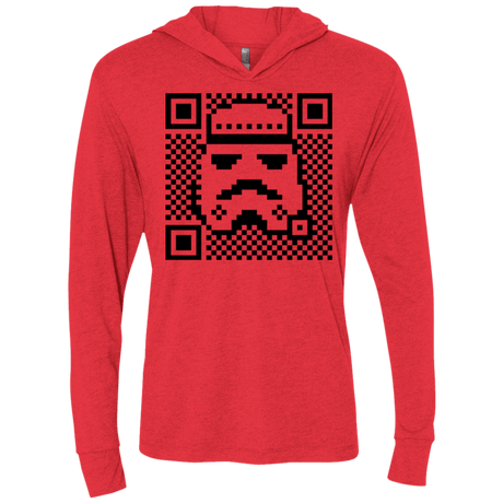T-Shirts Vintage Red / X-Small QR trooper Triblend Long Sleeve Hoodie Tee