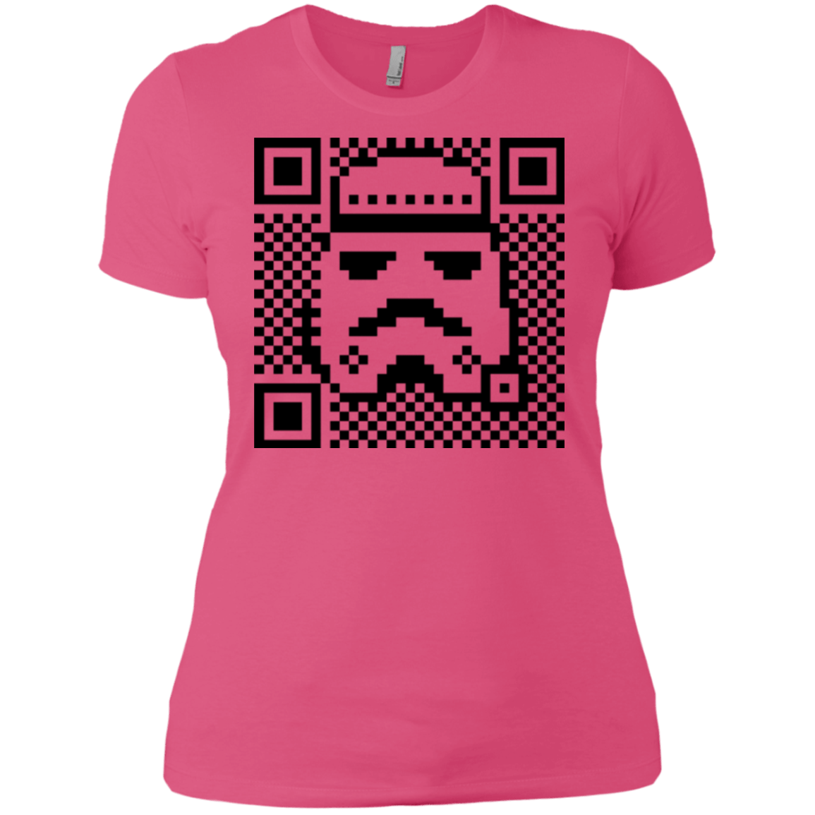 T-Shirts Hot Pink / X-Small QR trooper Women's Premium T-Shirt