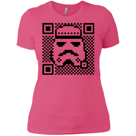 T-Shirts Hot Pink / X-Small QR trooper Women's Premium T-Shirt