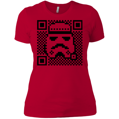 T-Shirts Red / X-Small QR trooper Women's Premium T-Shirt