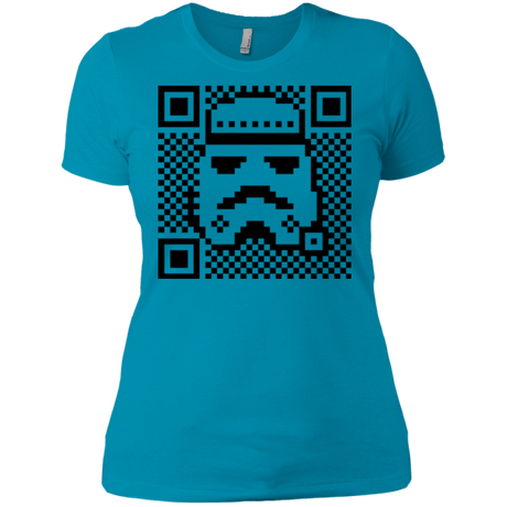 T-Shirts Turquoise / X-Small QR trooper Women's Premium T-Shirt