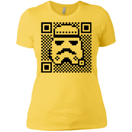 T-Shirts Vibrant Yellow / X-Small QR trooper Women's Premium T-Shirt