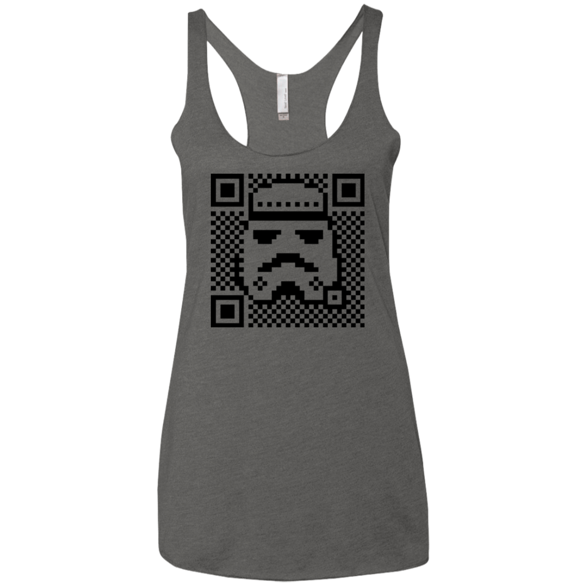 T-Shirts Premium Heather / X-Small QR trooper Women's Triblend Racerback Tank