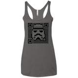 T-Shirts Premium Heather / X-Small QR trooper Women's Triblend Racerback Tank